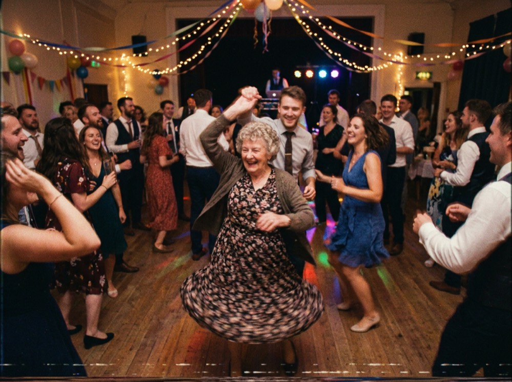 A wedding dance floor